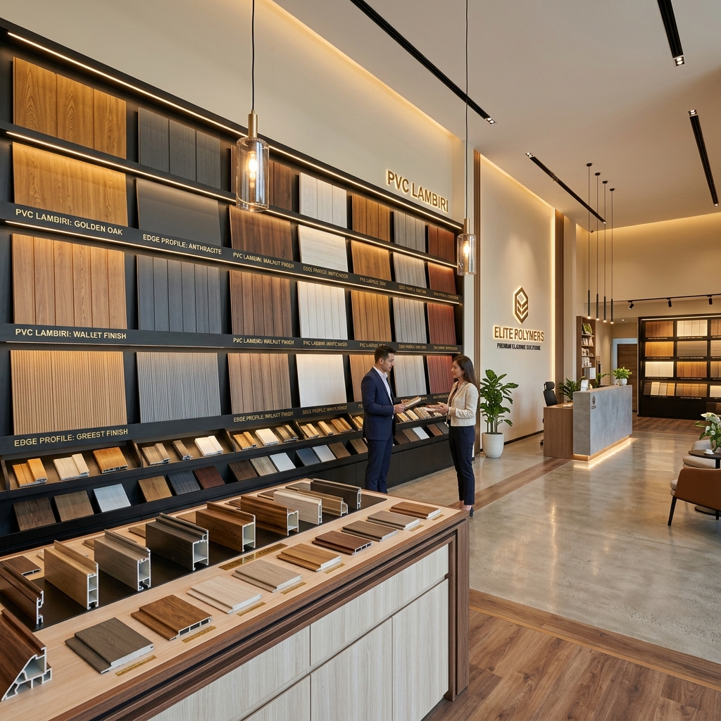 PVC profil and lambiri showroom uygulama alanı