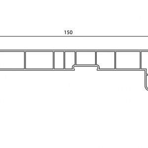 SL 232 - 150mm PVC Denizlik Profili Küçük Görsel