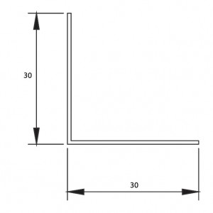 SLA 314 - 30x30 PVC Lambiri Köşebent Profili Küçük Görsel